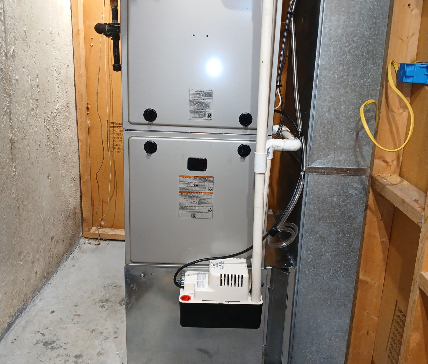 A recent Westside furnace installation — clean lines and right-sized ductwork