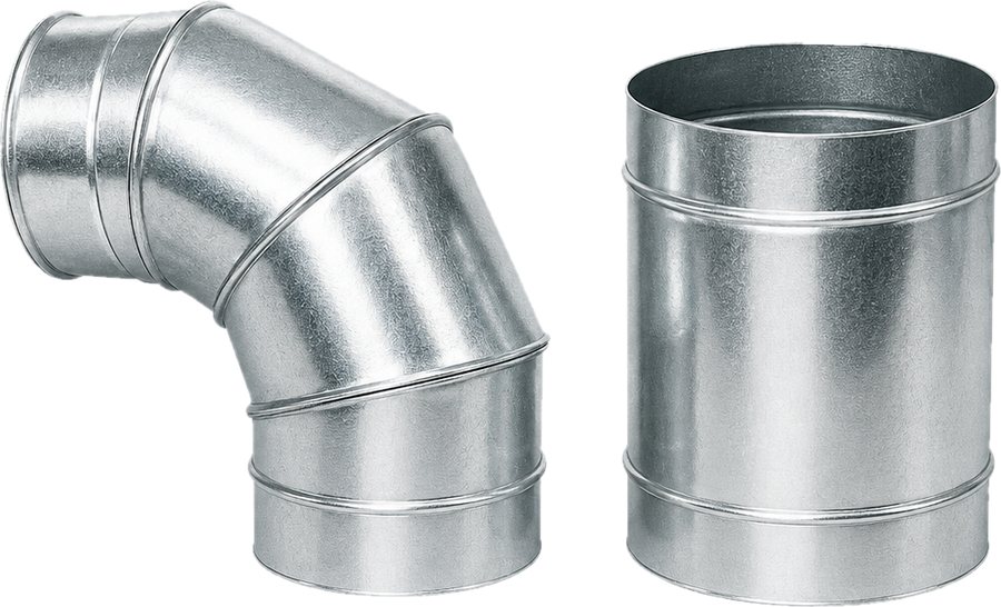 Sheet metal ductwork fittings